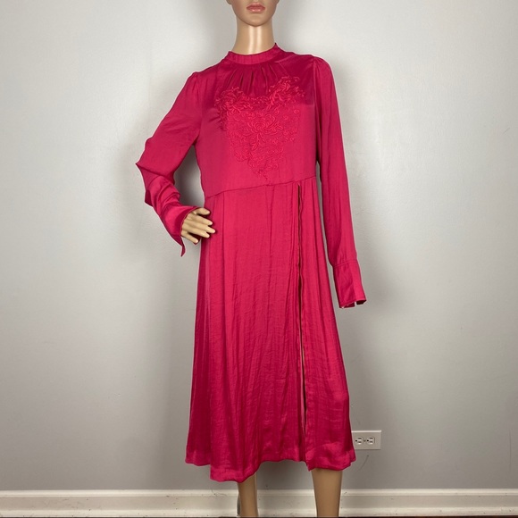 FREE PEOPLE EMBROIDERED HIGH SLIT TUNIC TOP - Picture 2 of 11